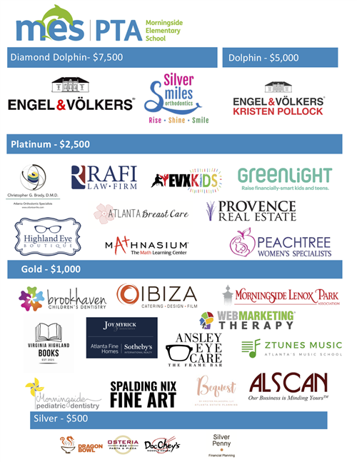 Graphic of 2022/23 Dolphin Donor Logos listed by donation level